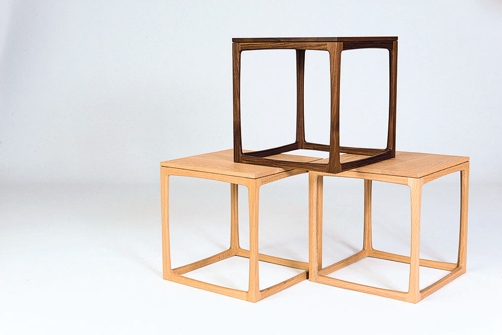 2 Folio modular side tables with integrated shelving (jasonklager.com)$2,000