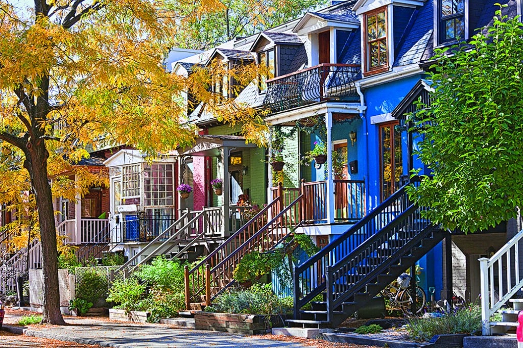 Typical rowhouse stairs in the No. 35-ranked neighbourhood of Le Sud-Ouest (David Giral)