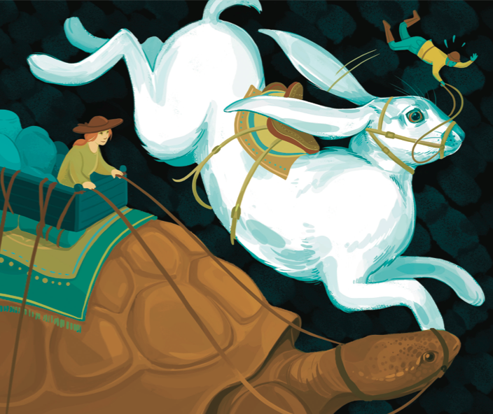 Slow and steady portfolio performance wins the investment race (Illustration by Rachel Idzerda)