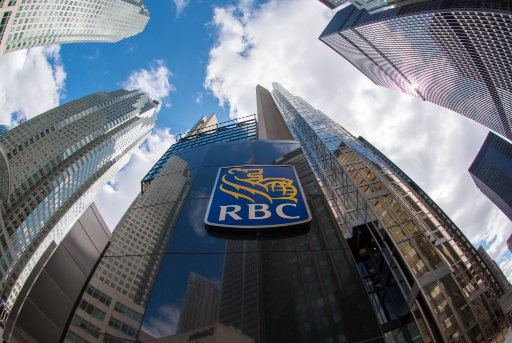 Royal Bank of Canada sign at the entrance of the company