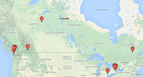 Canada's Best Places to Live 2015: Map