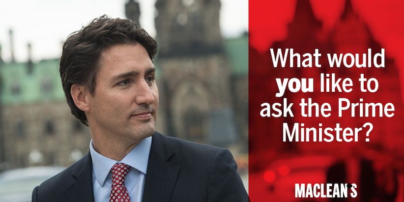 Leave your question for Justin Trudeau