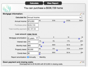Apps and online calculators for homebuyesr