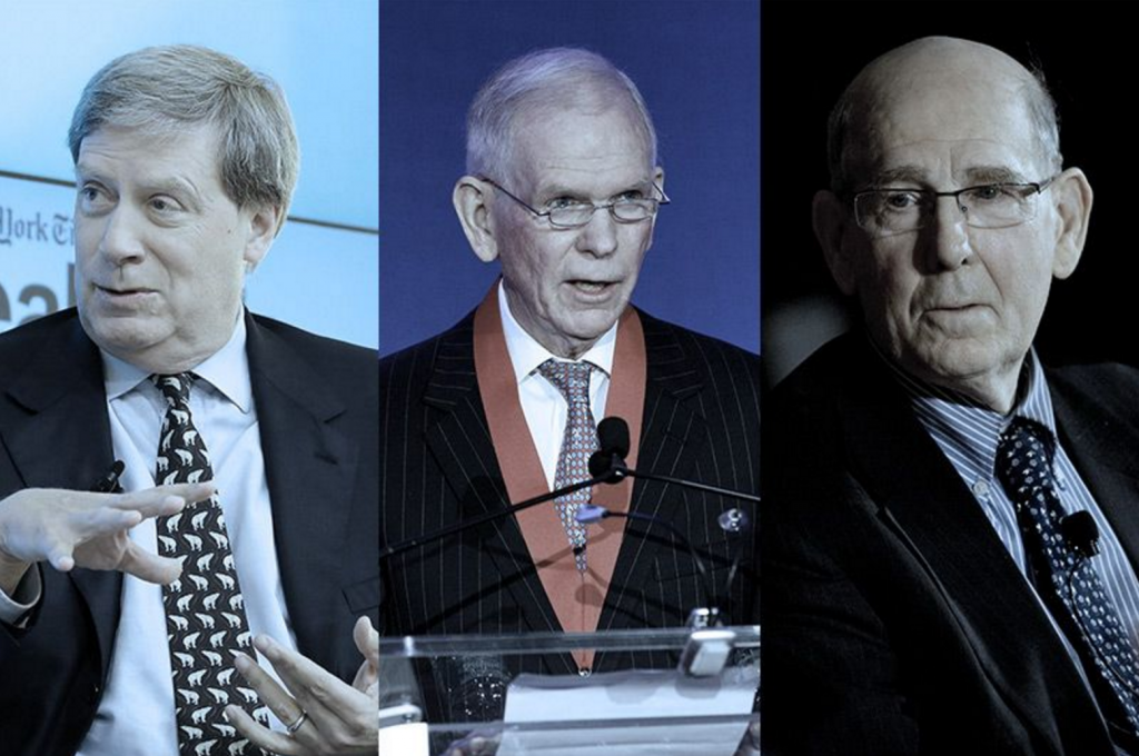 From left: Stanley Druckenmiller, Jeremy Grantham and A. Gary Shilling. (Neilson Barnard/Getty; Steve Mack/Getty; Scott Eells/Bloomberg/Getty)