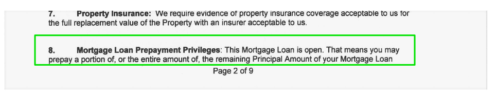 mortgage documents