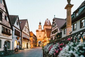 Cobblestoned village in Germany
