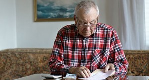 senior retiree man planning for retirement