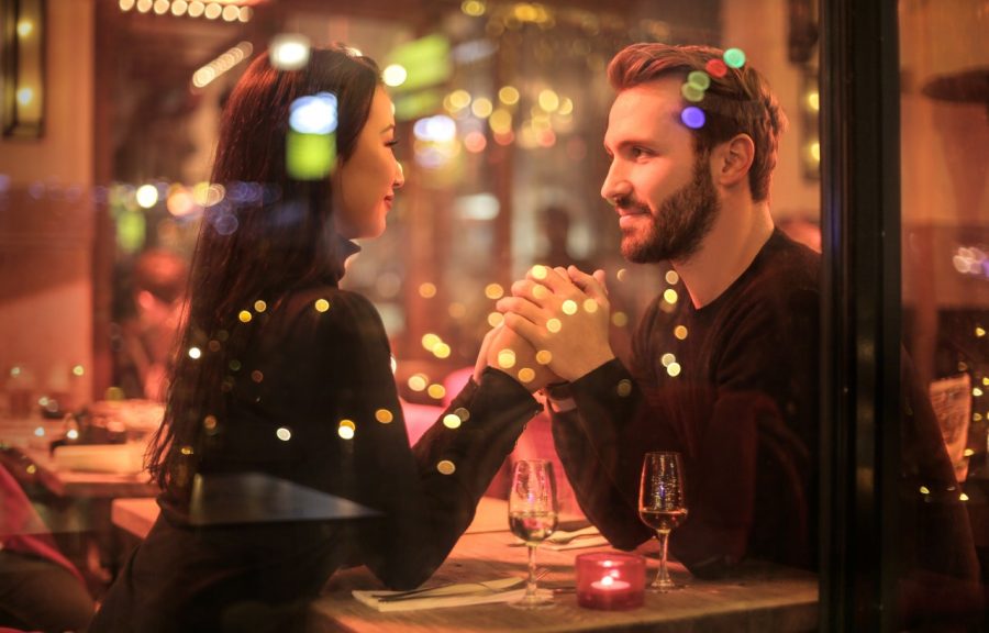 couple looking at each other lovingly