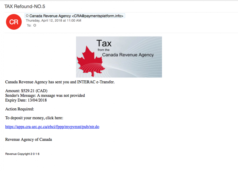 CRA scam