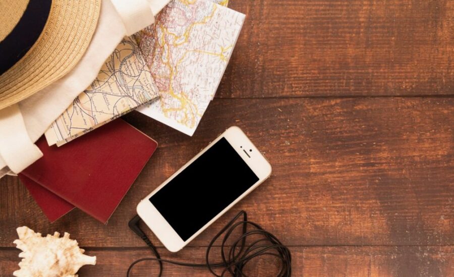 A photo of a phone on a table is seen