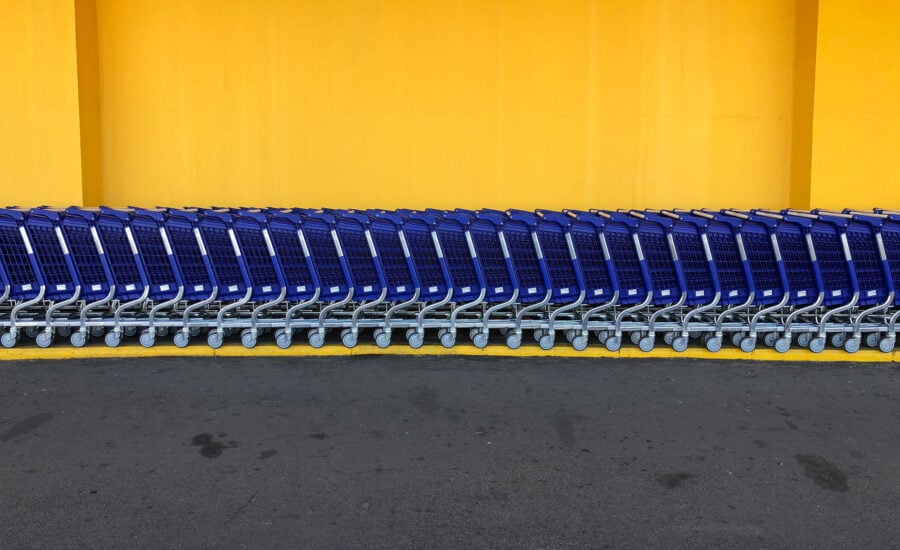 Store front of a Walmart location