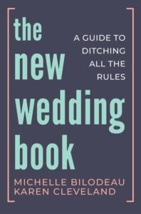 Book cover of The New Wedding Book (typography of the title)