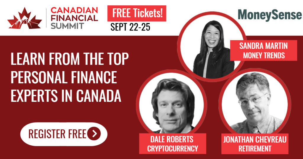 Canadian Financial Summit x MoneySense Canadian Financial Summit link to free registration