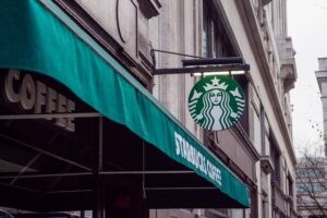 starbucks store awning and sign