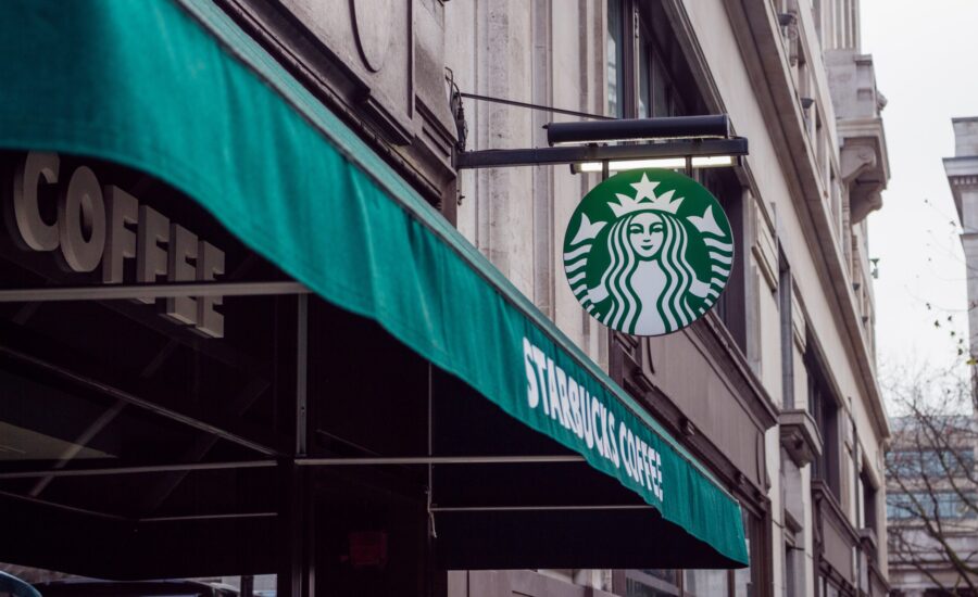 starbucks store awning and sign