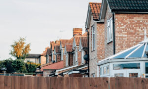 A row of houses in a Toronto neighbourhood