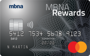 Image of MBNA Rewards Mastercard - links to site
