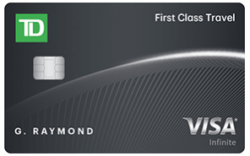 TD First Class Travel VIsa Infinite Card