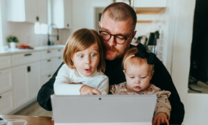 A family looking at the "best dividend stocks in Canada" and are pretty excited.