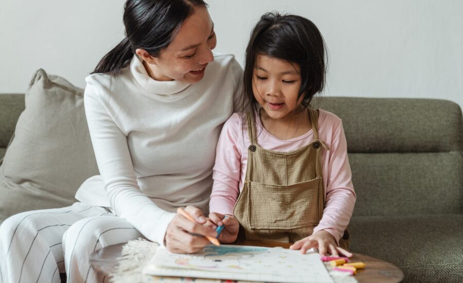 woman-and-daughter-learning