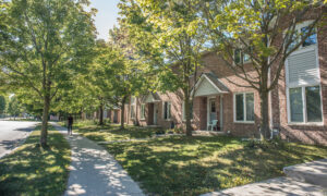 A row of townhouses in Markham, Ontario