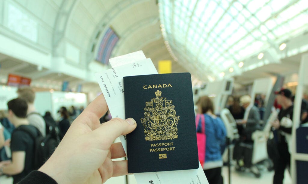 A passport to symbolize the Best International ETFs for Canadians