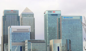 The Toronto skyline of bank buildings