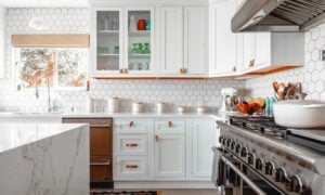 A newly renovated kitchen of a rental property