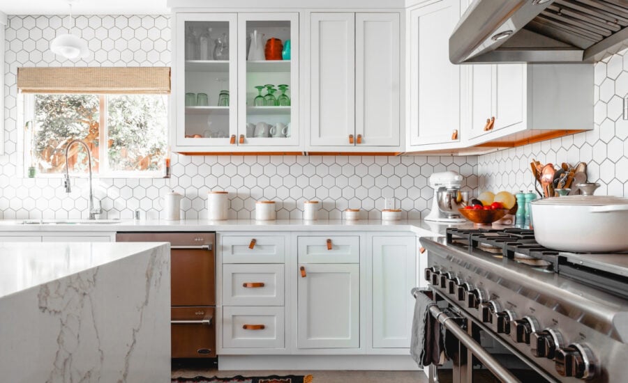 A newly renovated kitchen of a rental property