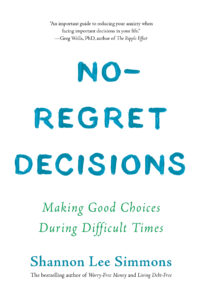 The book cover for No-Regret Decisions is pictured.