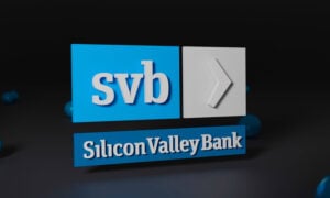 The SVB Silicon Valley Bank logo, as we discuss the impact of the collapse for Canadians