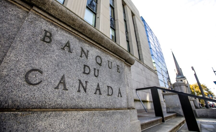 An exterior of the Bank of Canada's headquarters