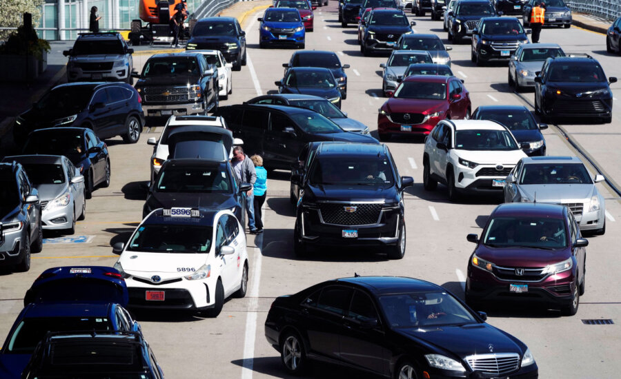 Car accident on a highway, as an example of claims that increase the cost of car insurance