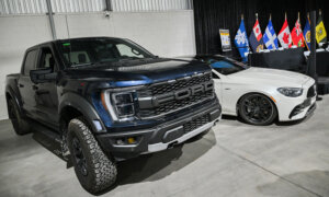 Two recovered stolen vehicles are shown ahead of a news conference in Montreal, Wednesday, April 3, 2024, on car theft in Quebec and Ontario. Looking for a break on car insurance premiums is often top of mind for drivers. And finding ways to reduce that figure is especially important now, when rampant thefts have led to higher insurance costs.