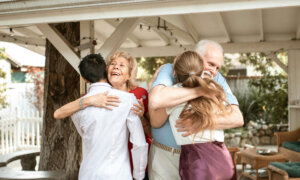 Warm family photo after talking about advanced care planning.