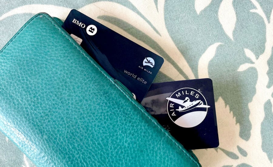 Air Miles BMO Mastercard and Air Miles loyalty card in wallet: As card holders won't be able to collect or redeem at Metro and Food Basic stores.