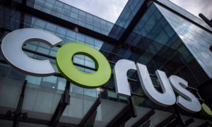 Photo of Corus building logo in Toronto