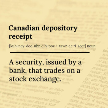 Links to: "How to invest in CDRs in Canada"