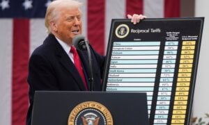 President Donald Trump speaks during an event to announce new tariffs in the Rose Garden at the White House on Wednesday, April 2, 2025, in Washington.