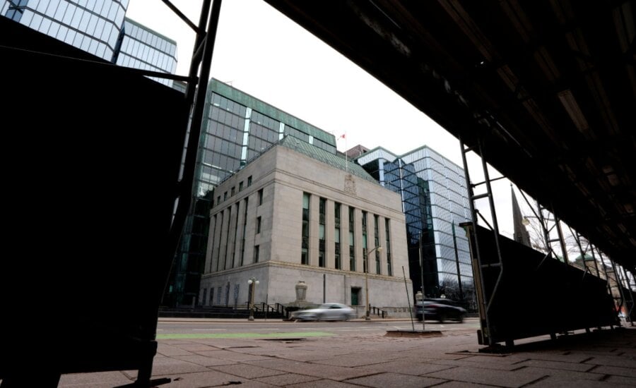 The Bank of Canada is seen in Ottawa, on Wednesday, April 16, 2025.