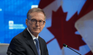 Bank of Canada Governor Tiff Macklem during a news conference