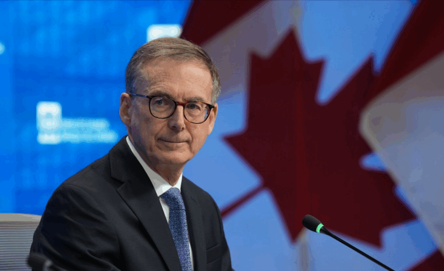 Bank of Canada Governor Tiff Macklem during a news conference