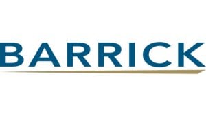 Barrick Gold Corp. logo is shown in a handout.