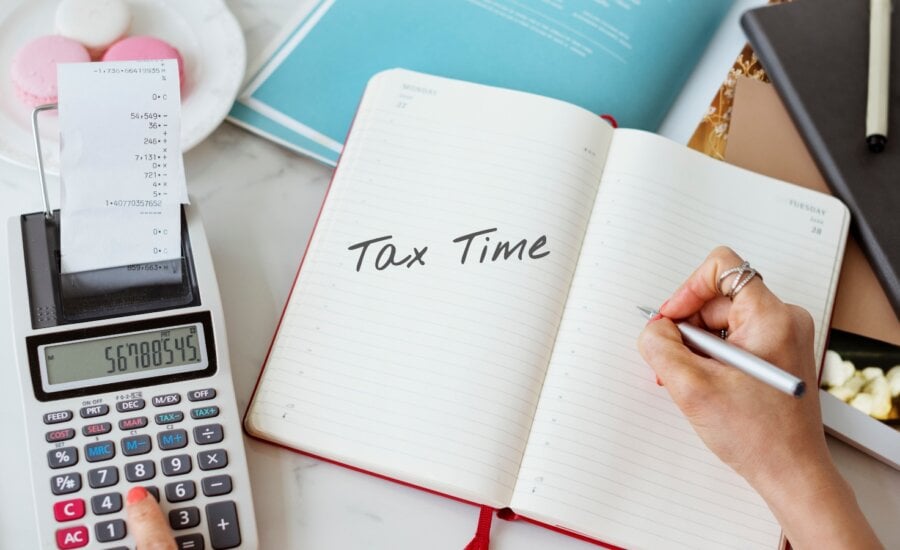 Time for Taxes Money Financial Accounting Taxation Concept