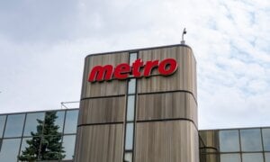 Metro Inc. head office is seen in Montreal on Monday, July 14, 2025.