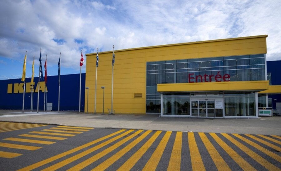 Exterior of Ikea store