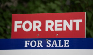 A realtors sign advertises a house as for sale or for rent, in Ottawa on June 9, 2023.